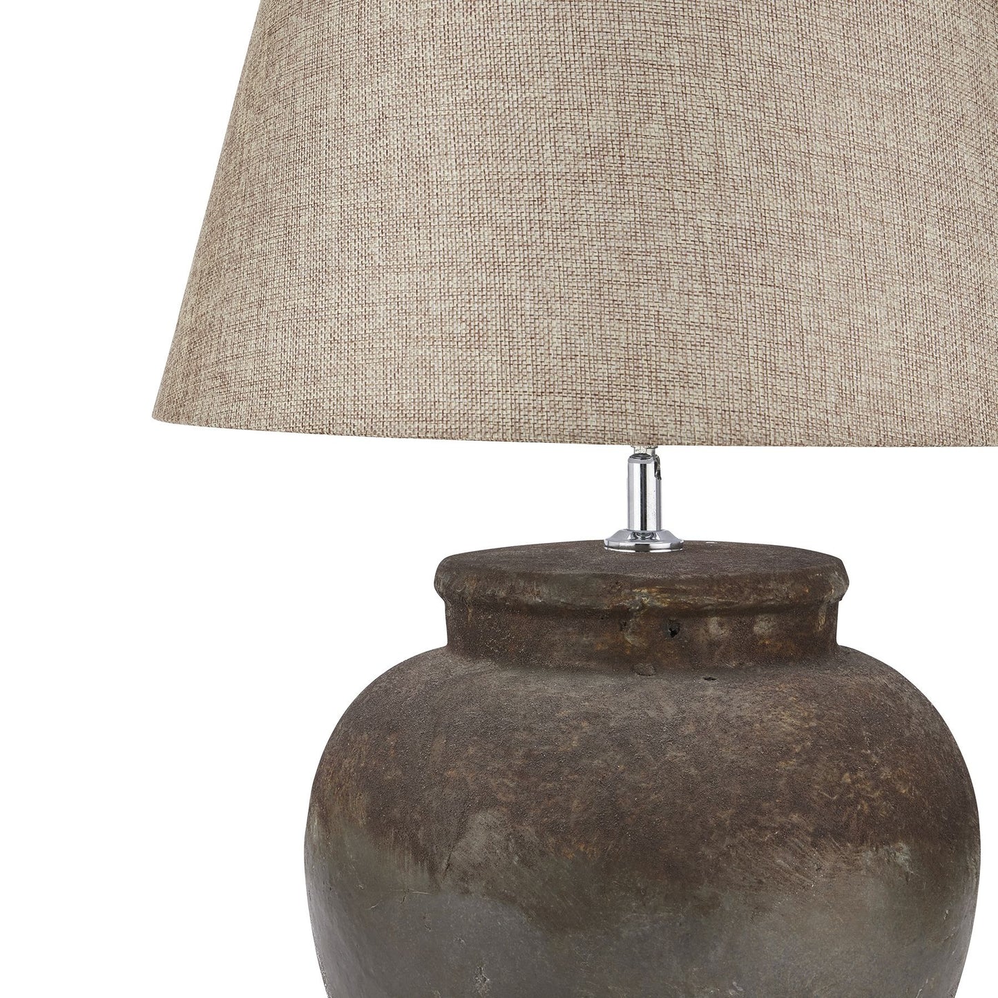 Bologna Aged Brown Stone Ceramic Table Lamp