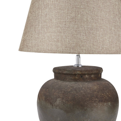 Bologna Aged Brown Stone Ceramic Table Lamp