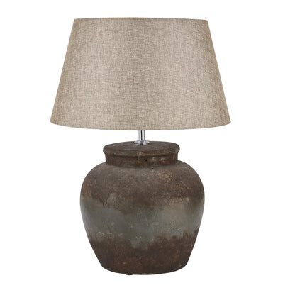 Bologna Aged Brown Stone Ceramic Table Lamp