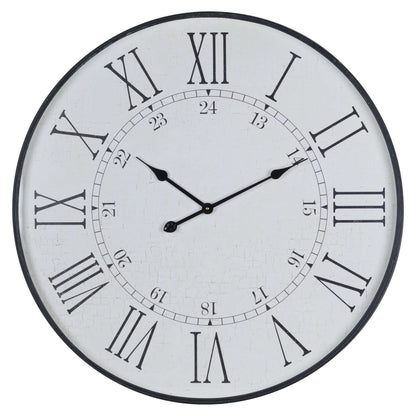 Large 80 Vintage Inspired Domed Round Station Wall Clock