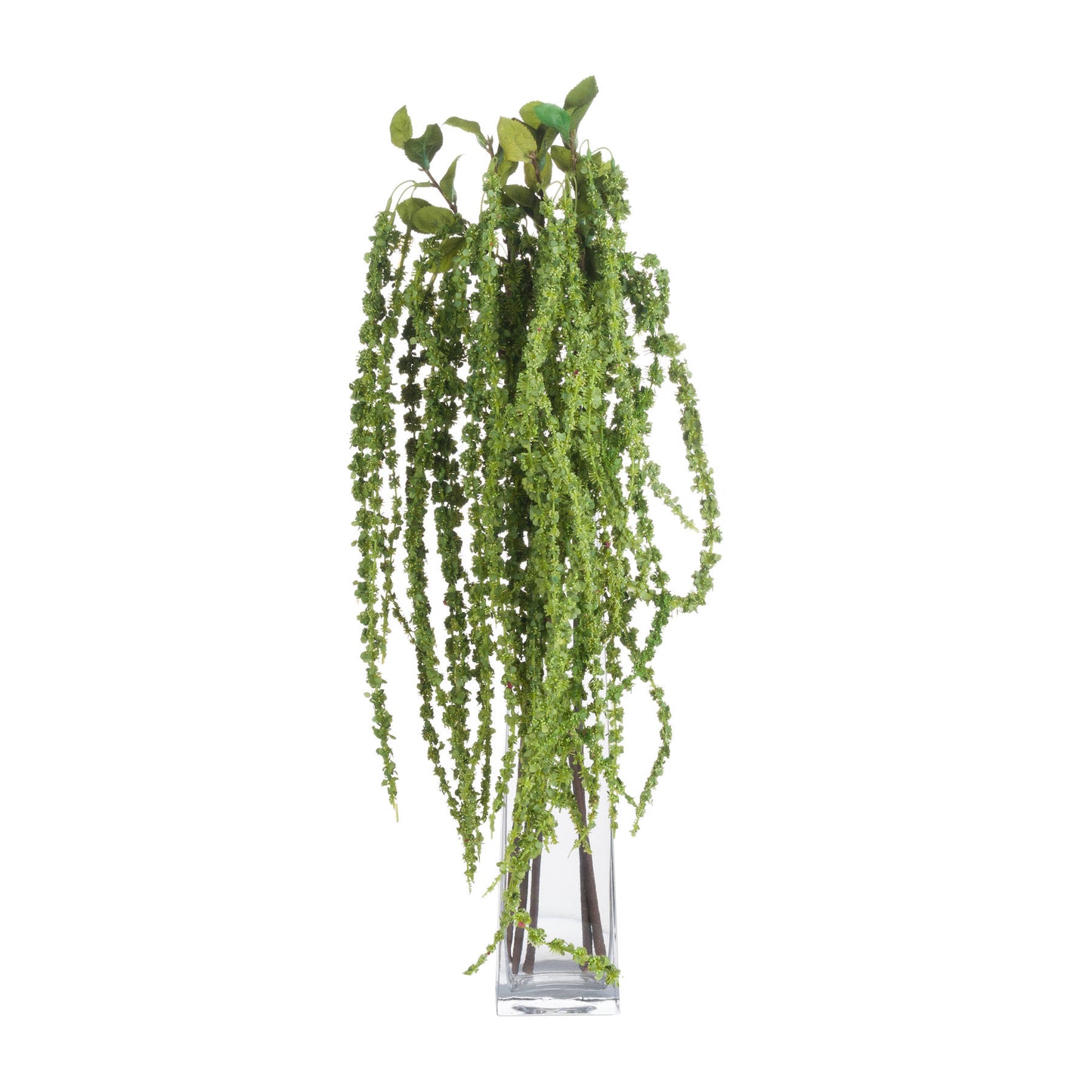 Set of 3 Artificial Flowers Green Amaranthus Stems
