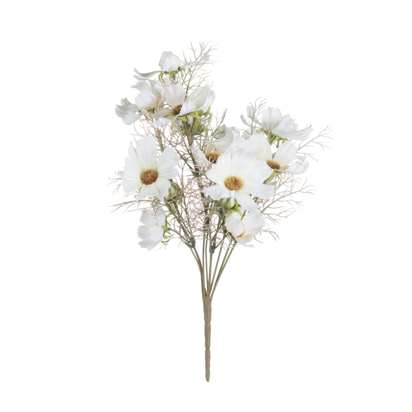 Set of 3 Artificial Flowers White Cosmos Spray