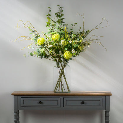 Set of 3 Artificial Flowers Green Viburnum Sprays