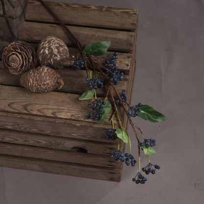 Set of 3 Artificial Flowers Viburnum Berry Stem