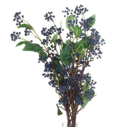 Set of 3 Artificial Flowers Viburnum Berry Stem