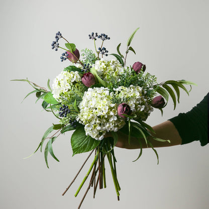 Set of 3 Artificial Flowers Viburnum Berry Stem