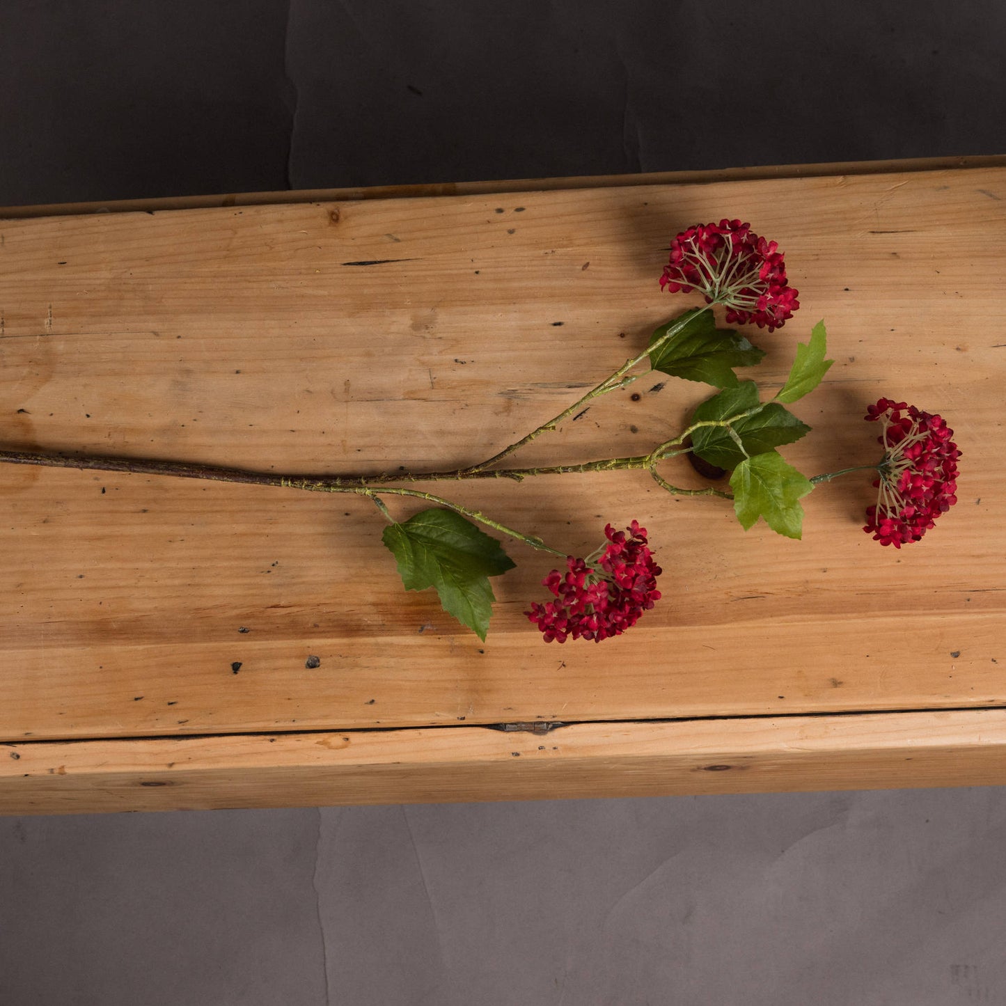 Set of 3 Artificial Flowers Red Autumnal Viburnum Stems