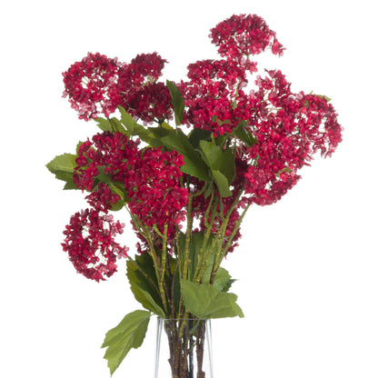 Set of 3 Artificial Flowers Red Autumnal Viburnum Stems