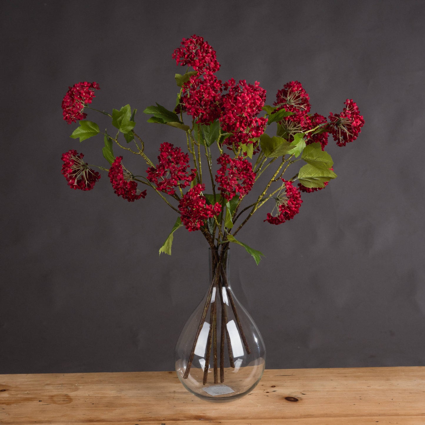 Set of 3 Artificial Flowers Red Autumnal Viburnum Stems