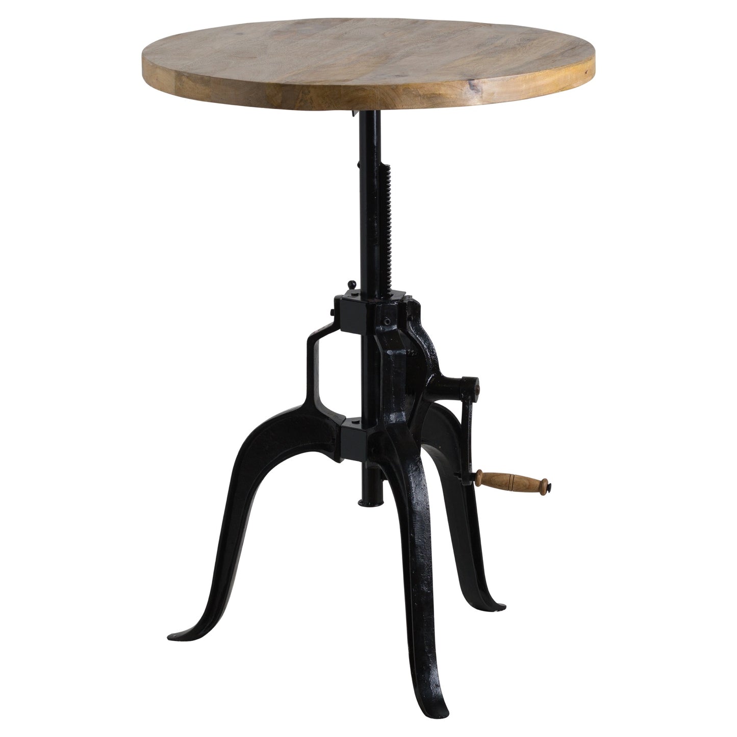 San Diego Adjustable Harwood Round Bar Bistro Table
