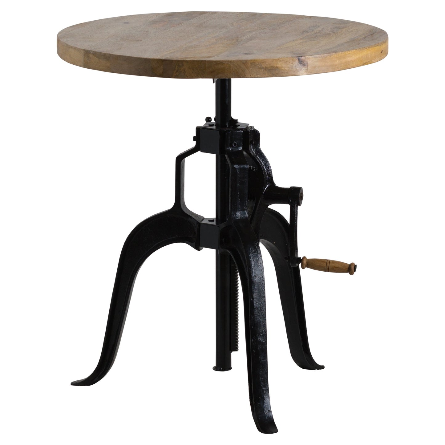 San Diego Adjustable Harwood Round Bar Bistro Table
