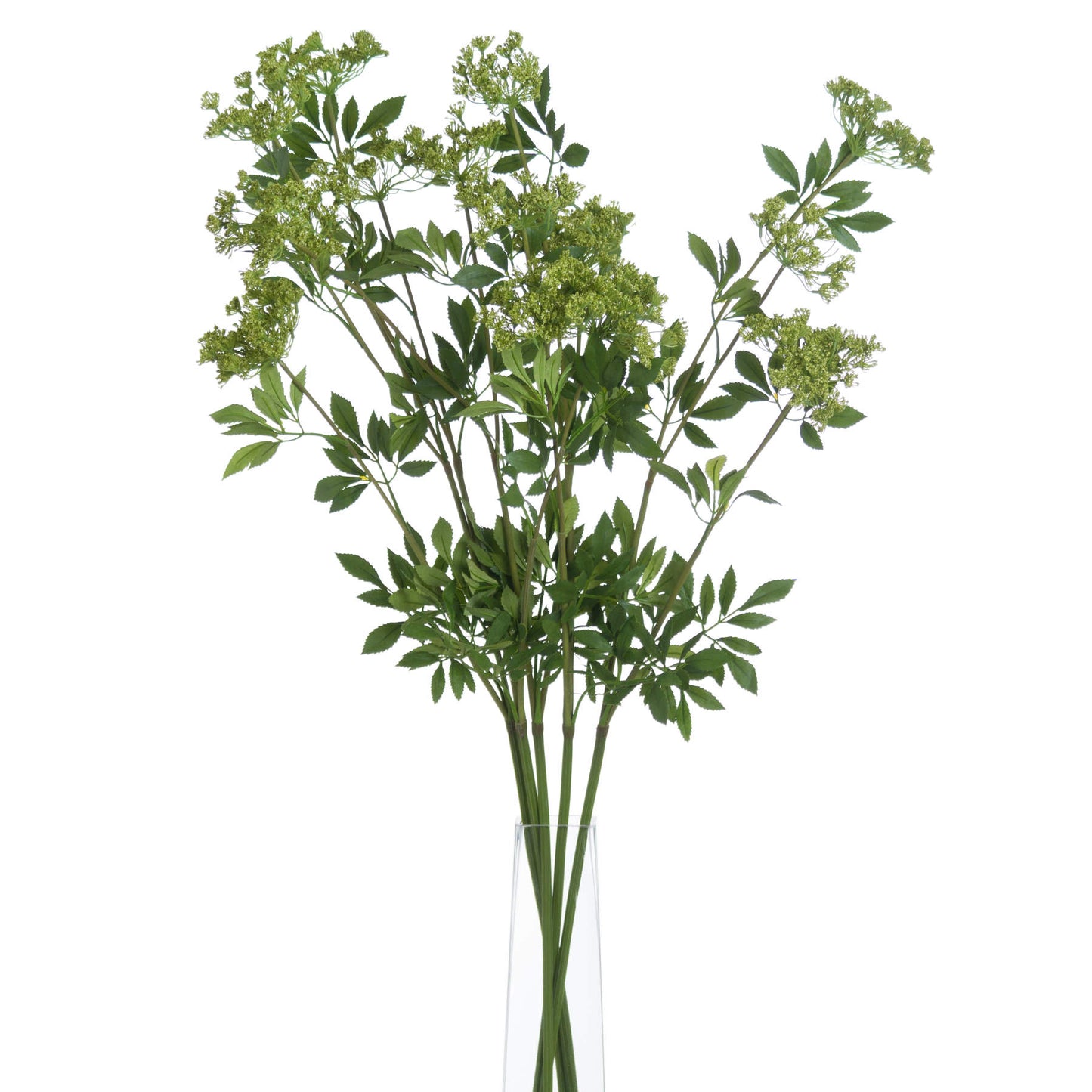 Set of 3 Artificial Flowers Faux Cow Parsley Ammi Stem