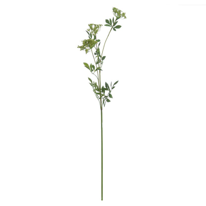 Set of 3 Artificial Flowers Faux Cow Parsley Ammi Stem