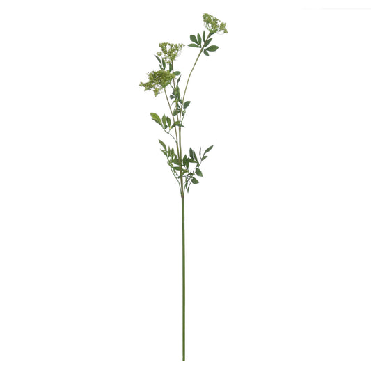 Set of 3 Artificial Flowers Faux Cow Parsley Ammi Stem