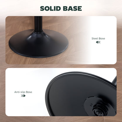 Nimba Set Of 2 Dark Green Faux Leather Counter H8 Bar Stools