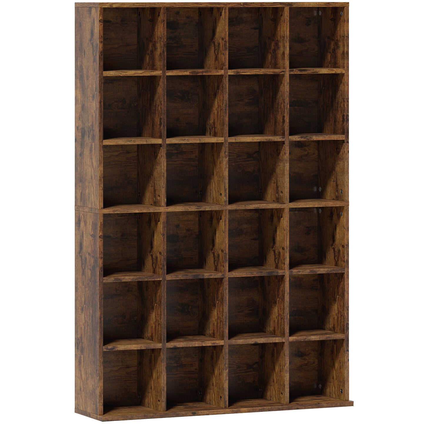 Limi Wooden Rustic Brown Adjustable CD Storage Cabinet 89 x 130.5 cm