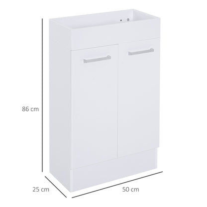 Rare Yomi Under Sink Bathroom Vanity Unit With Ceramic Basin For Cloakroom Use