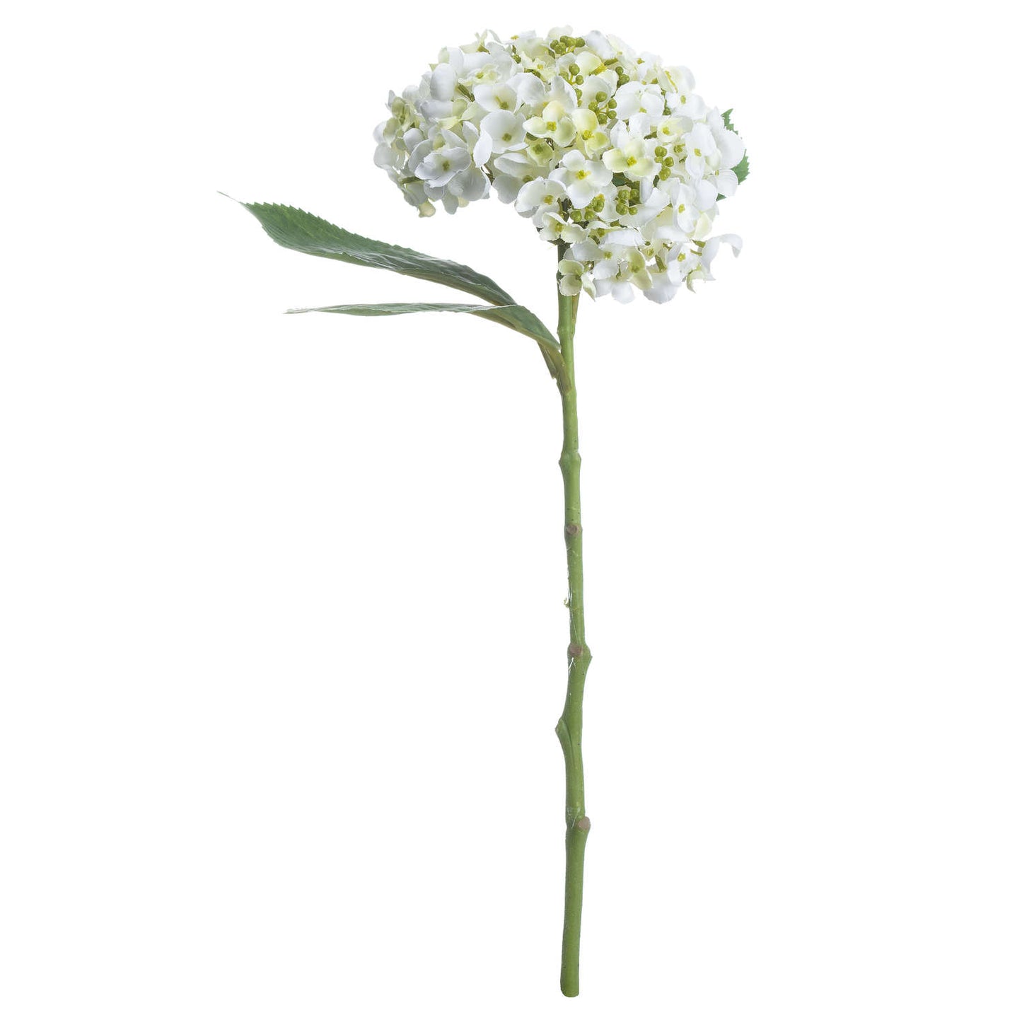 Set of 3 Artificial Flowers White Lace Cap Hydrangea Stems