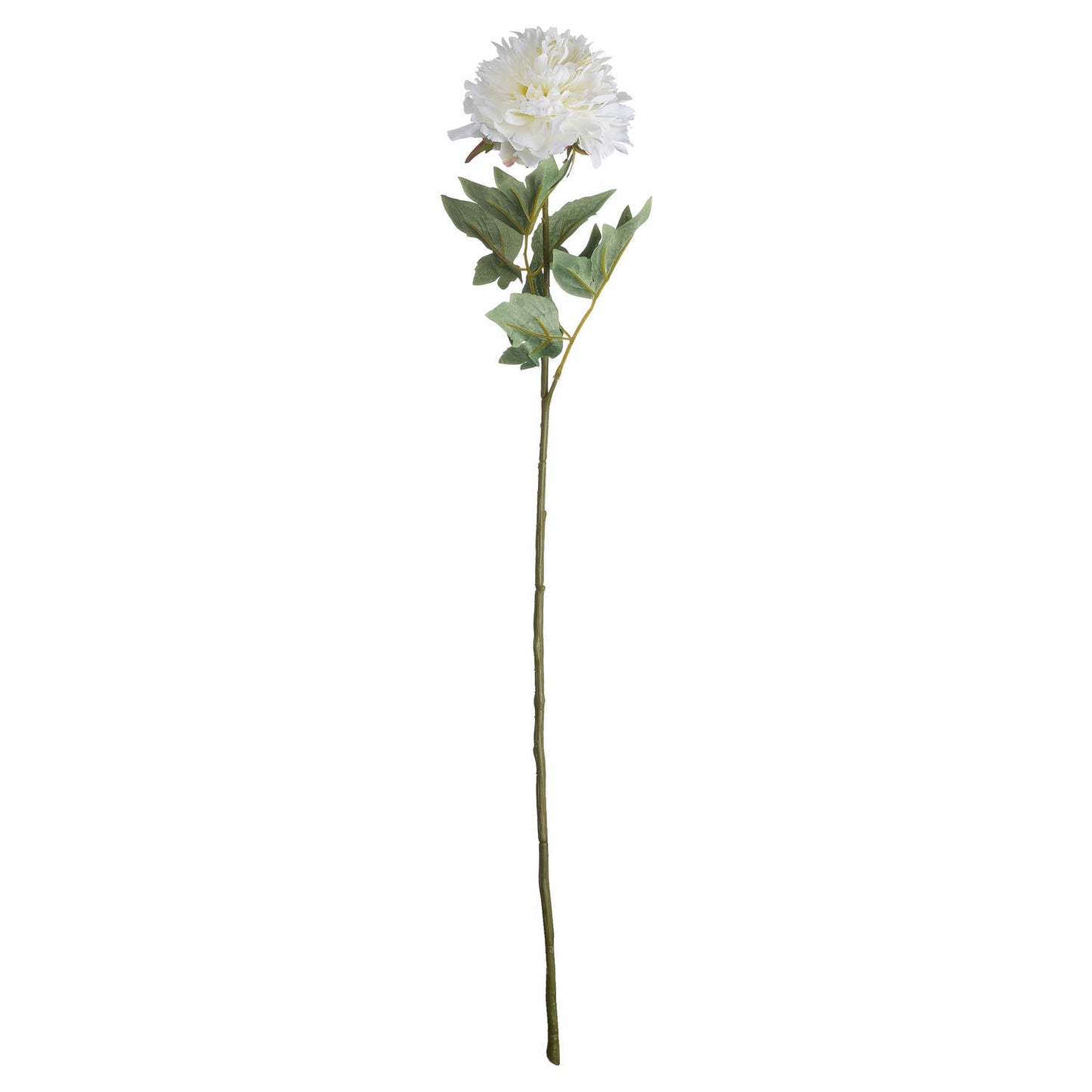 Set of 3 Artificial Flowers Classic White Peony Stems