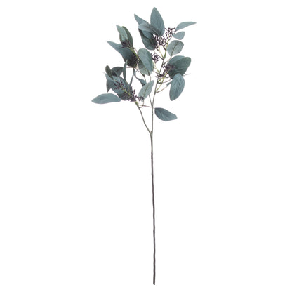 Set of 3 Artificial Flowers Seeded Eucalyptus Stems