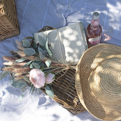 Set of 3 Artificial Flowers Pastel Pink Ranunculus Stems