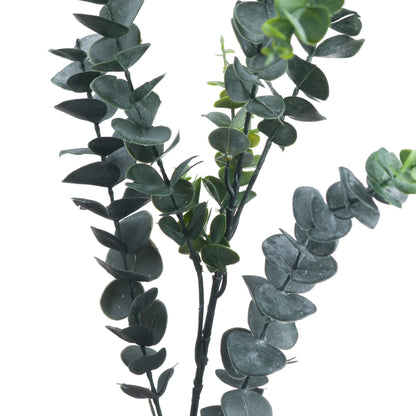 Set of 3 Artificial Flowers Silver Dollar Eucalyptus Stems