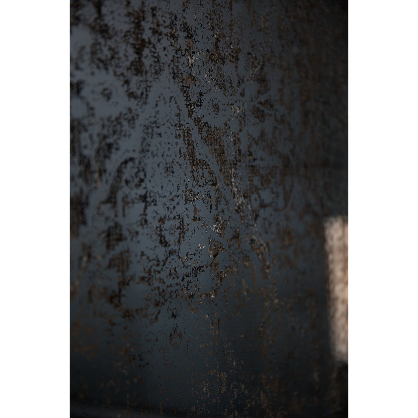 Antique Vintage Distressed Tapestry Pattern Wall Mirror