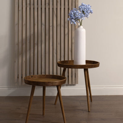 Set of 3 Artificial Flowers Light Blue Large Headed Agapanthus Stems