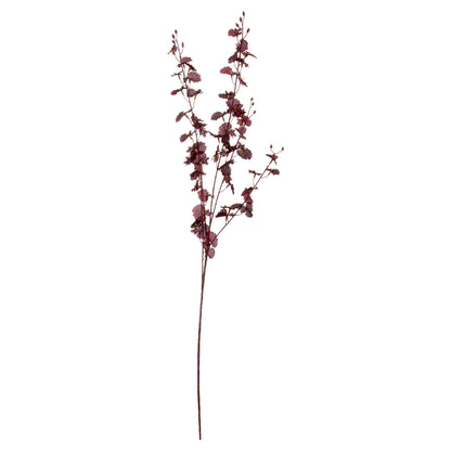 Set of 3 Artificial Flowers Deep Burgundy Orchid Sprays