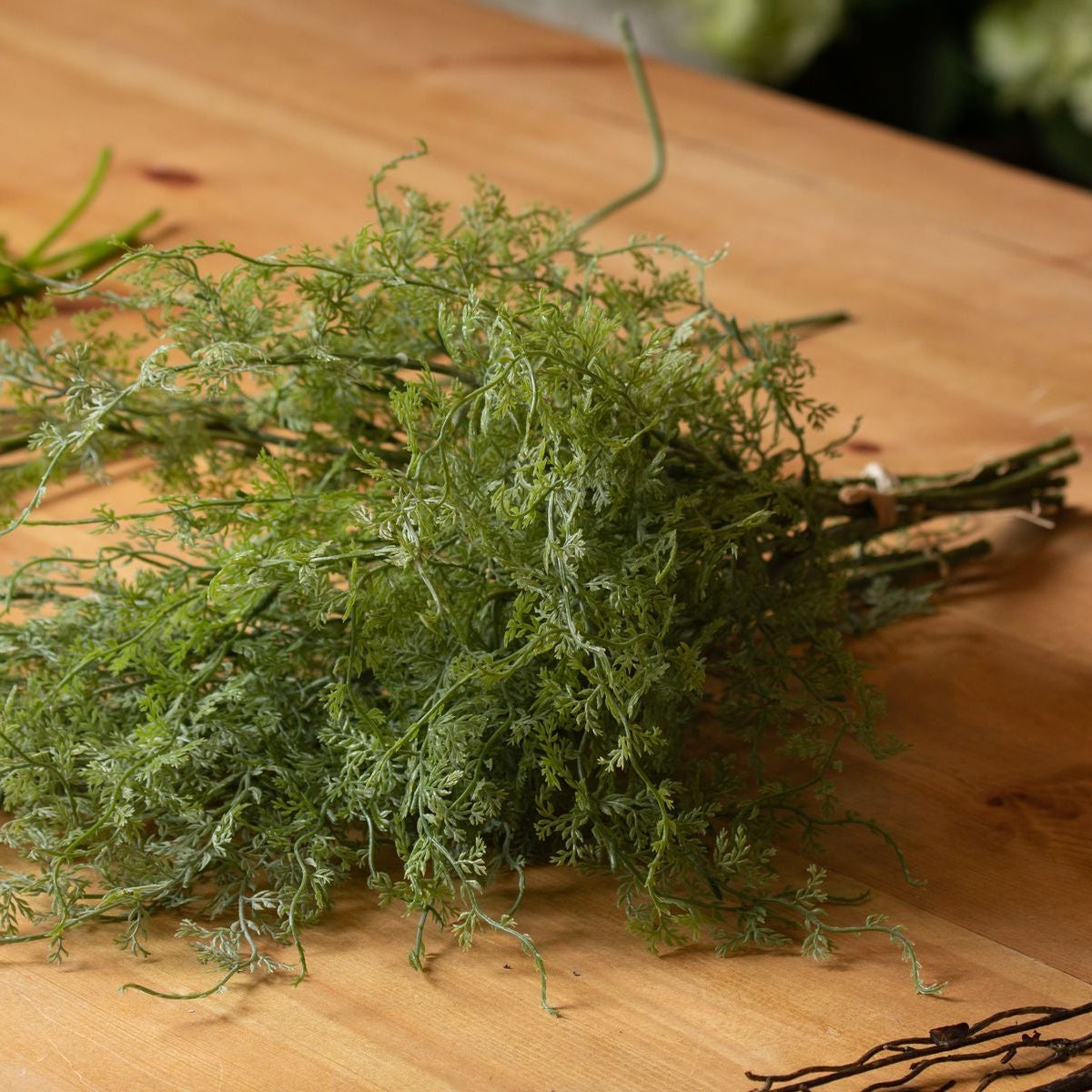 Set of 3 Artificial Flowers Asparagus Fern Bunches