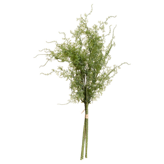 Set of 3 Artificial Flowers Asparagus Fern Bunches