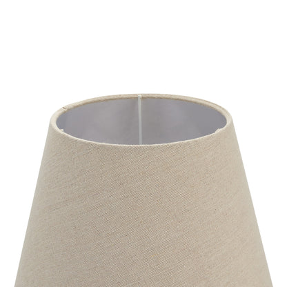 Mossfern Grey Washed Wooden Column Table Lamp