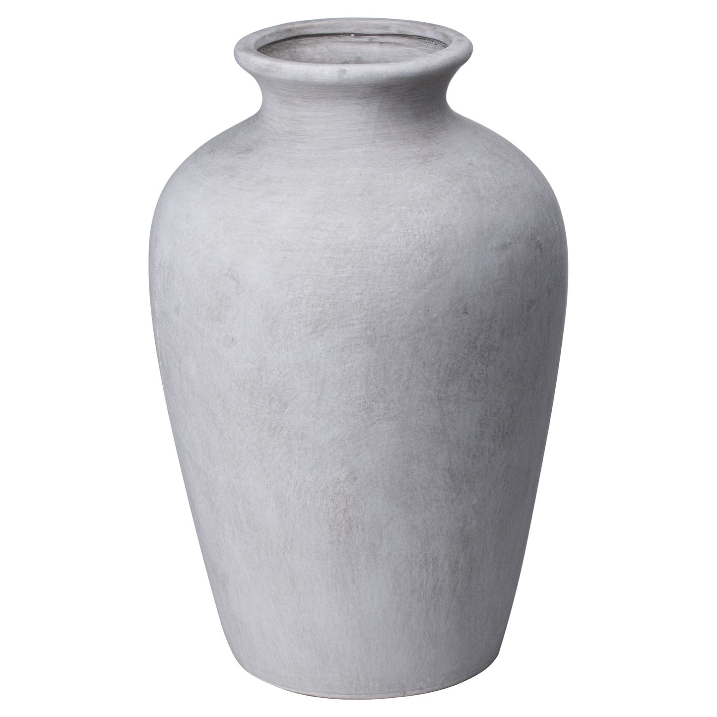 Terra Organic White Stoneware Textured Ceramic Vase