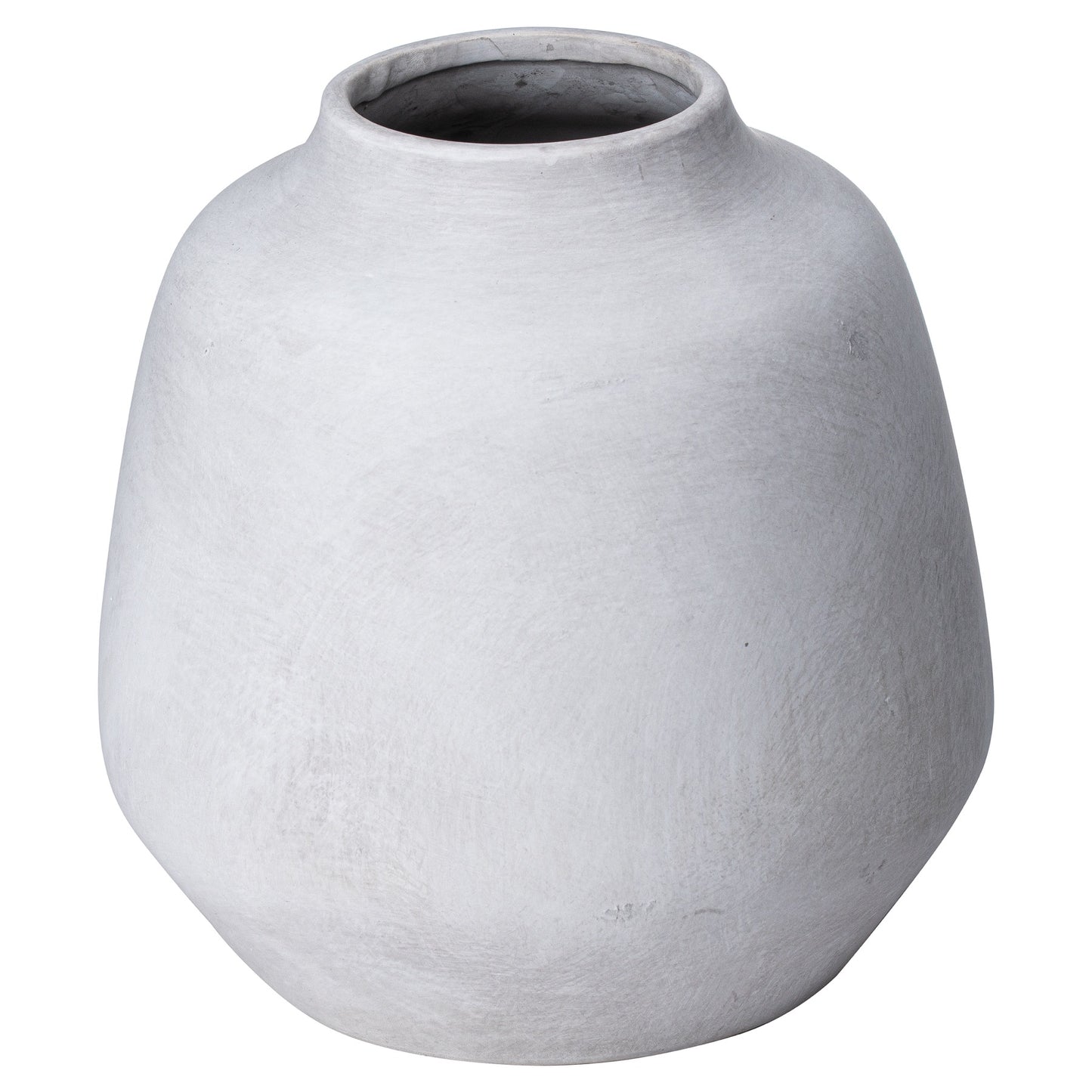 Terra White Stoneware Ople Textured Ceramic Vase