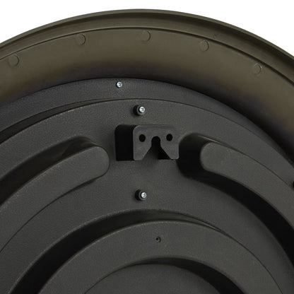 Black Metal Frame Roman Numeral Wall Clock with Glass Cover