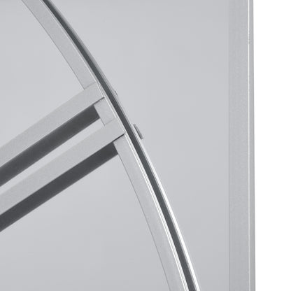 110cm Oversized Square Mirrored Wall Clock