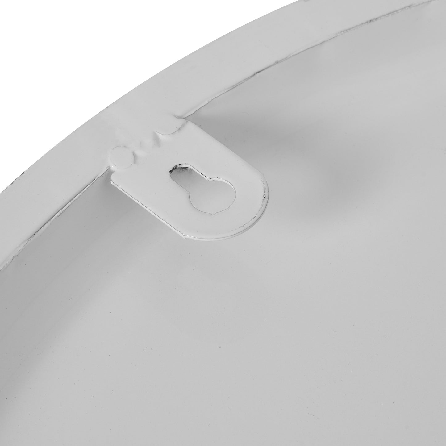 White Wall Clock with Grey Roman Numerals