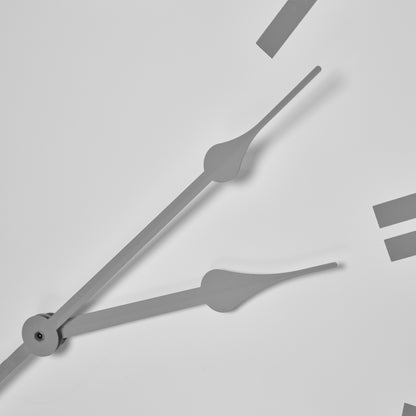 White Wall Clock with Grey Roman Numerals