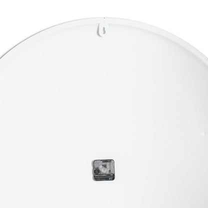 Large Minimalist White Round Wall Clock
