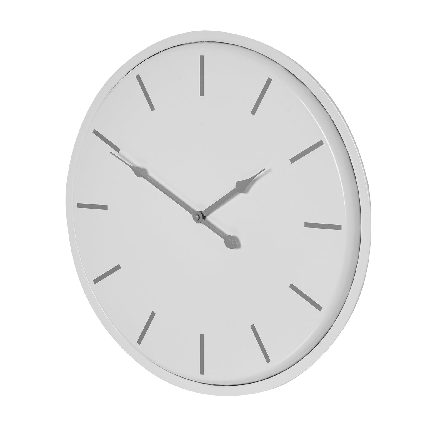 Minimalist White Round Wall Clock