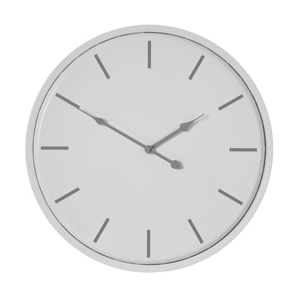 Minimalist White Round Wall Clock