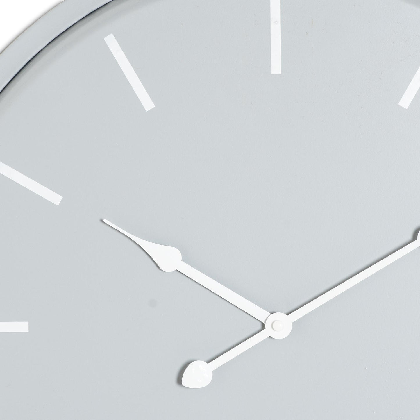 Minimalist Grey Round Wall Clock