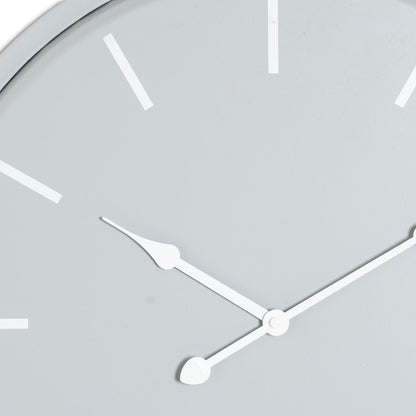Minimalist Grey Round Wall Clock