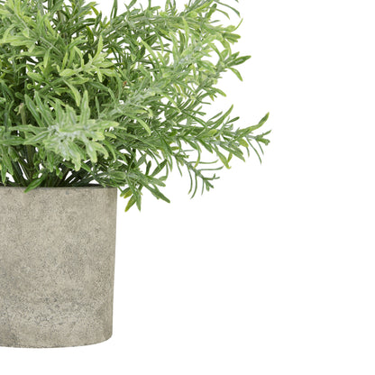 Rosemary Artificial Plant In Stone Effect Pot