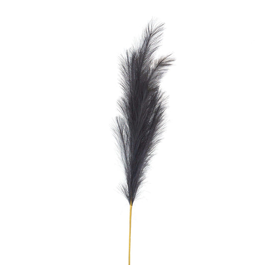 Set of 3 Grey Large Faux Pampas Grass Stems
