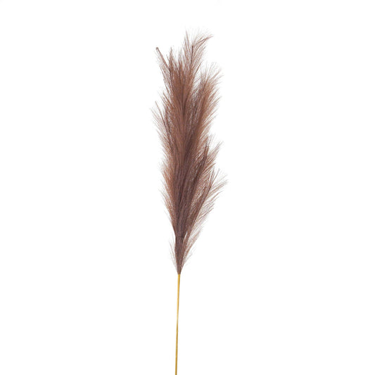 Set of 3 Taupe Large Faux Pampas Grass Stems