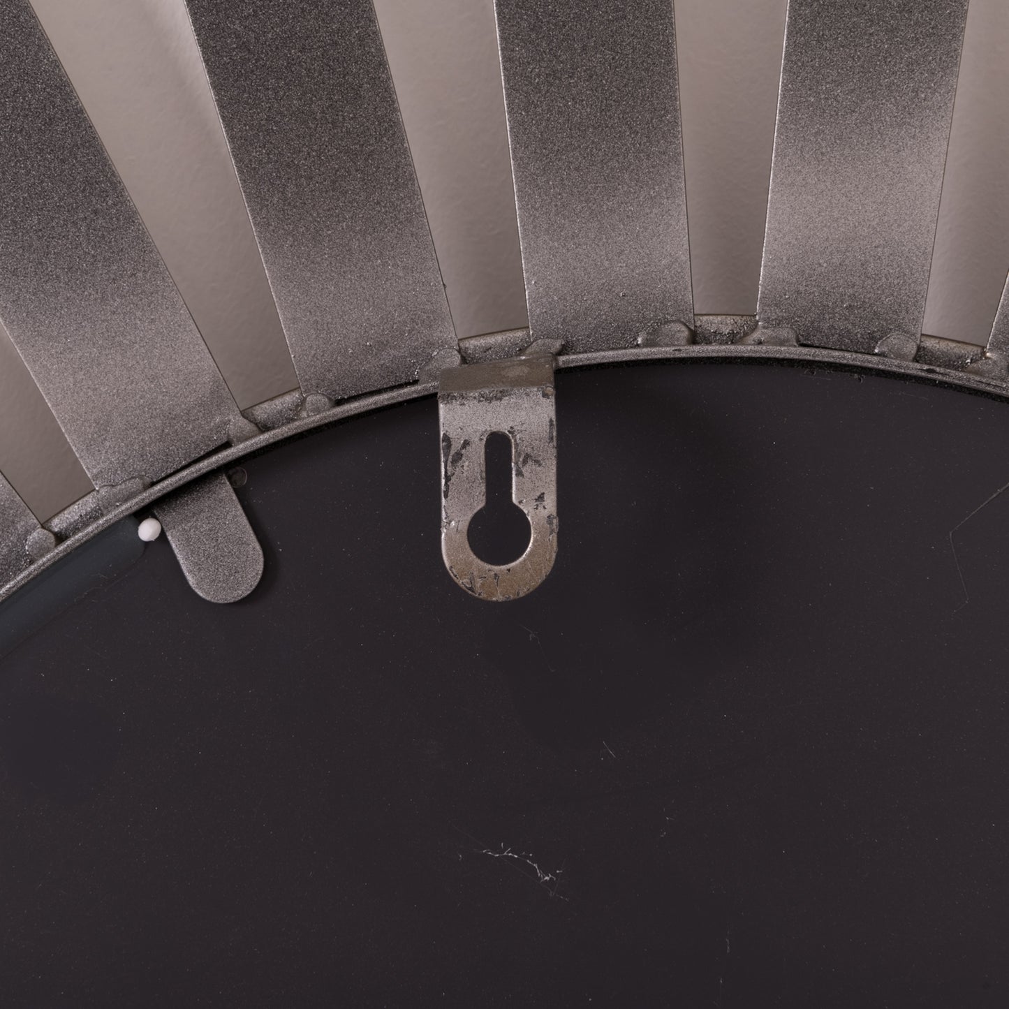 Antique Brass Sunburst Round Wall Mirror