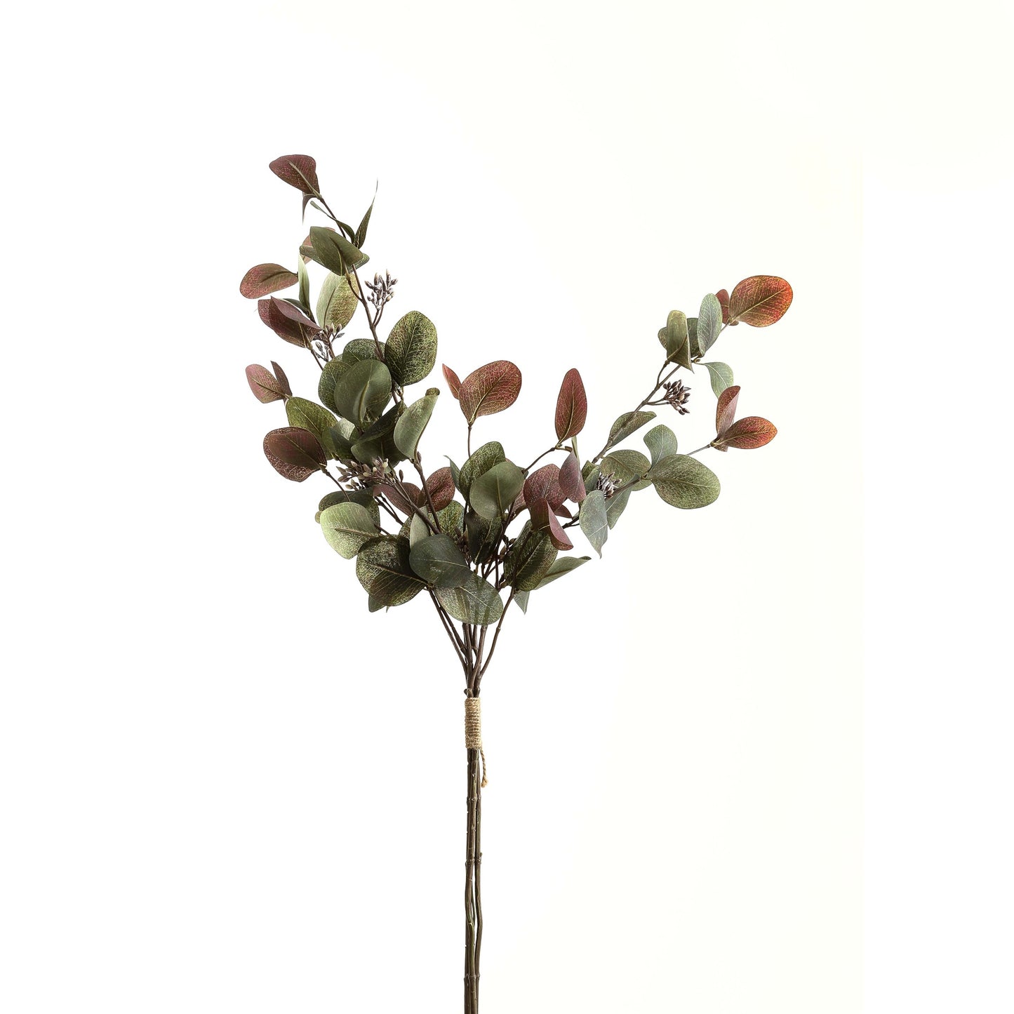 Set of 3 Artificial Flowers Variegated Eucalyptus Bouquets