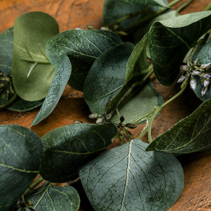 Set of 3 Artificial Flowers Eucalyptus Stem Sprays