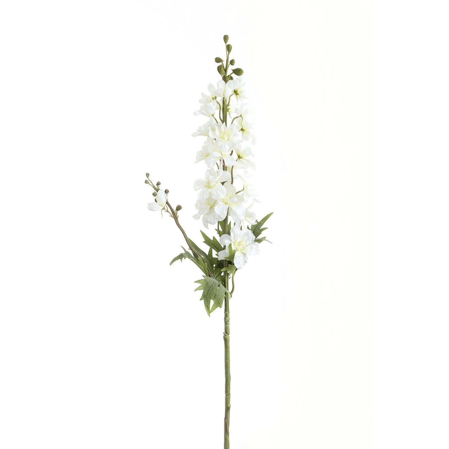 Set of 3 Artificial Flowers Tall White Delphinium Stems